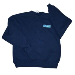 Vintage Bell Atlantic Sweatshirt Crewneck 90s L Navy Blue Jerzees Super Sweats
